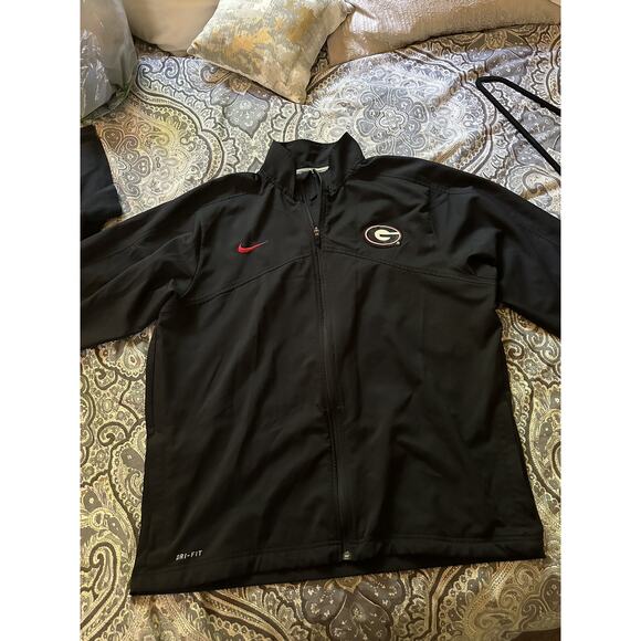 Nike Georgia Bulldogs Wind Breaker Men’s Size XL Black - Picture 1 of 2